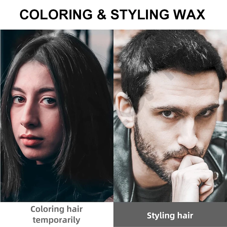 Oalen Private Label DIY Color Hair Temporary Hair Dye Color Wax Design Unique Hairstyle Hair Color Cream
