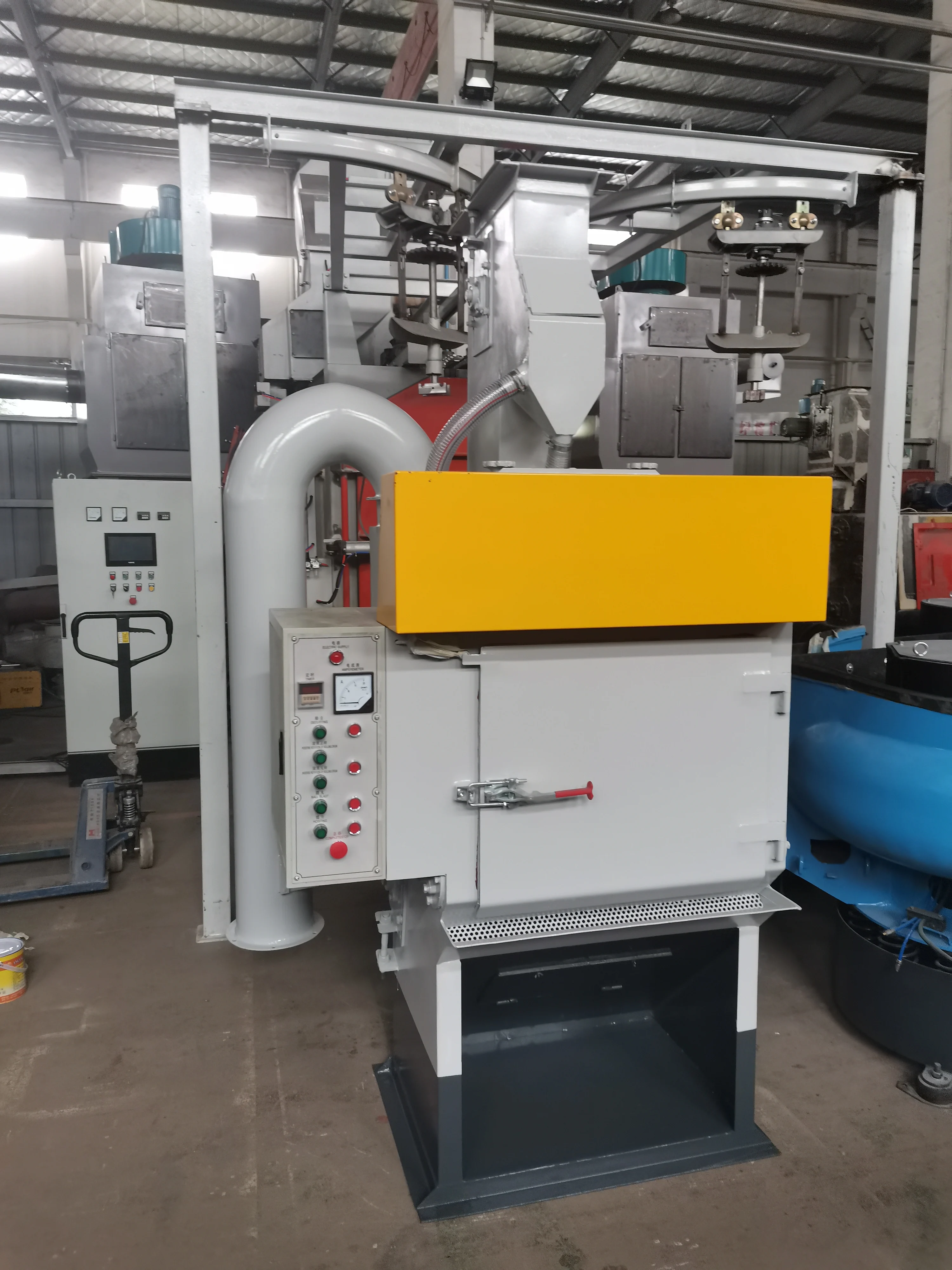 50L Rubber Belt Drum Shot Blasting Machine/Shot Peening Machine