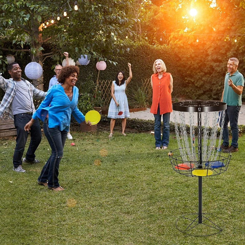 Hot selling outdoor sports game professional Gumei disc golf basket