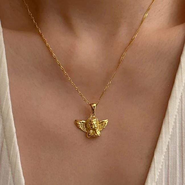 Женское колье из нержавеющей стали