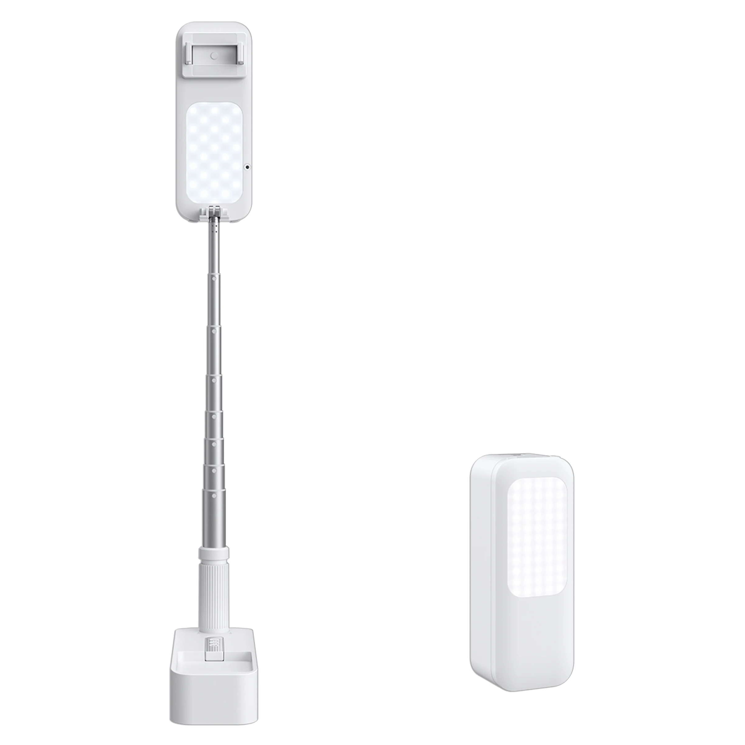 New Design Wholesale Tripod Action Movy Selfie Stick With Ring Led Light Fixture