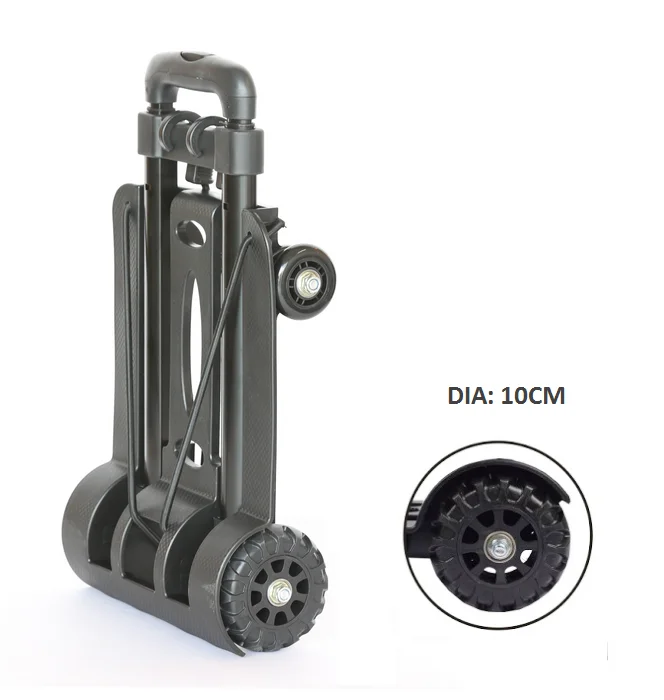 Mini compact steel collapsible telescopic folding portable lightweight shopping retractable luggage hand trolley cart truck