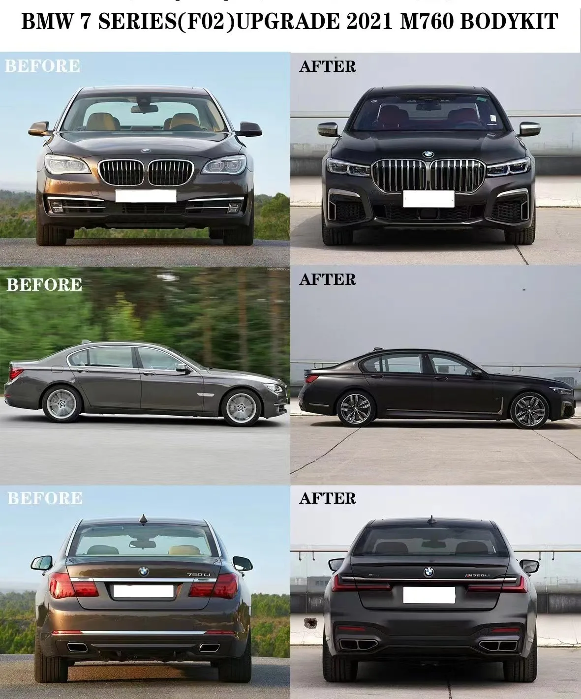 Фабричный боди F02 для BMW серий 7 (F02) обновления 2021 M760 Стиль