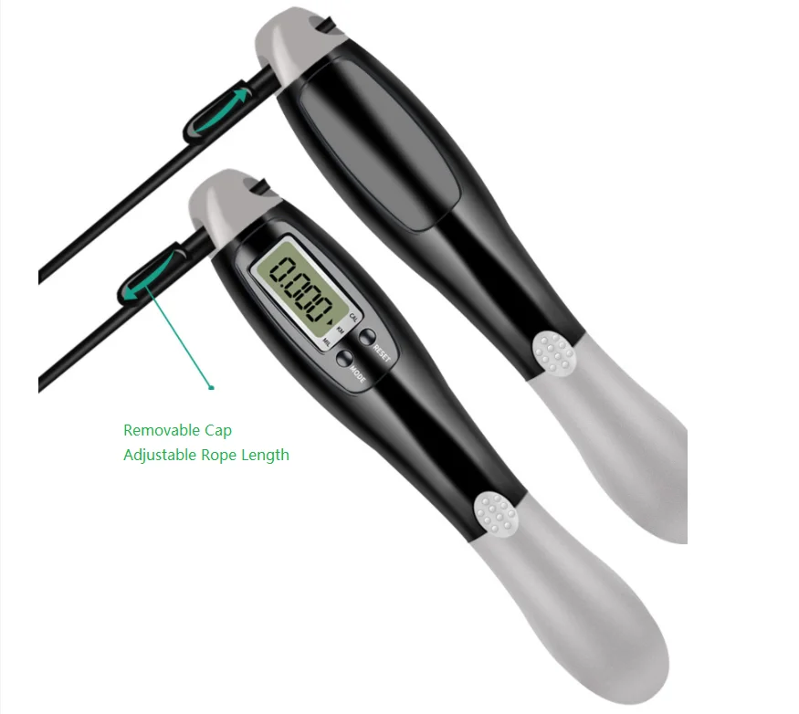 Digital Jump Rope With ABS Handle Smart Counter For Home Exercise Weighted Cordless Skipping Rope With Counter