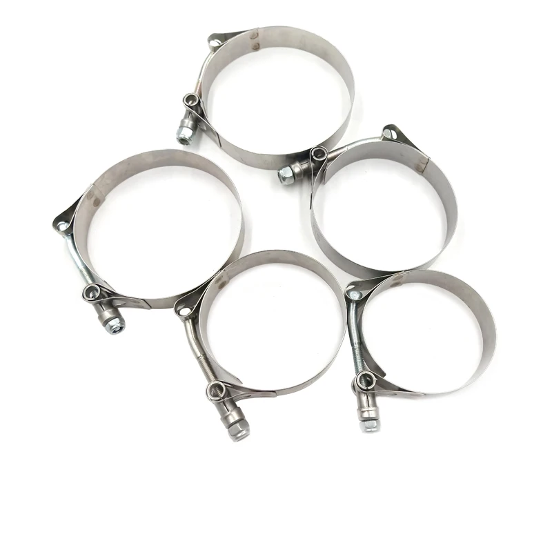 Universal Heavy Duty Exhaust T Bolt Clamp 304 Stainless Steel for Silicone Hose Clamp between 38mm and 43mm