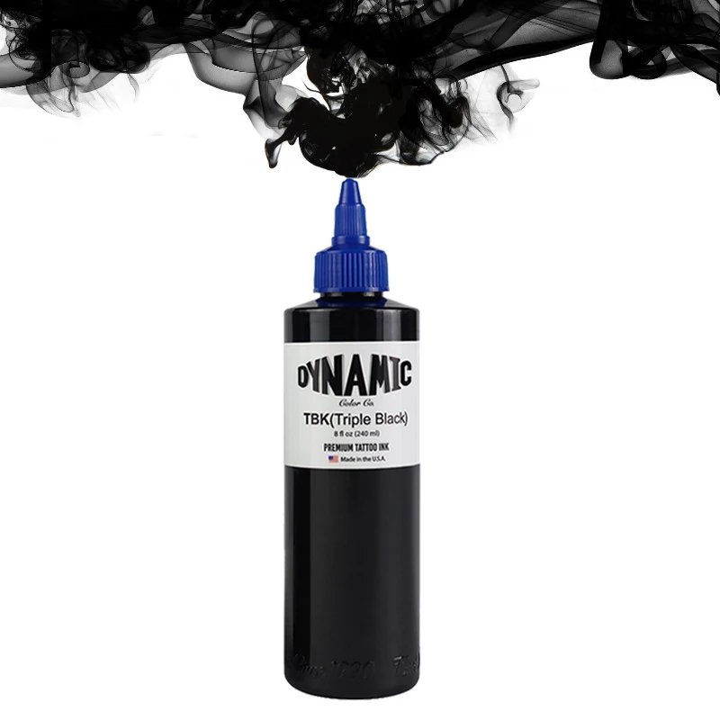 Private Label Logo triple black Body Art 240ML/Bottle tattoo ink Pigment Tattooing Ink for Body Tattoo