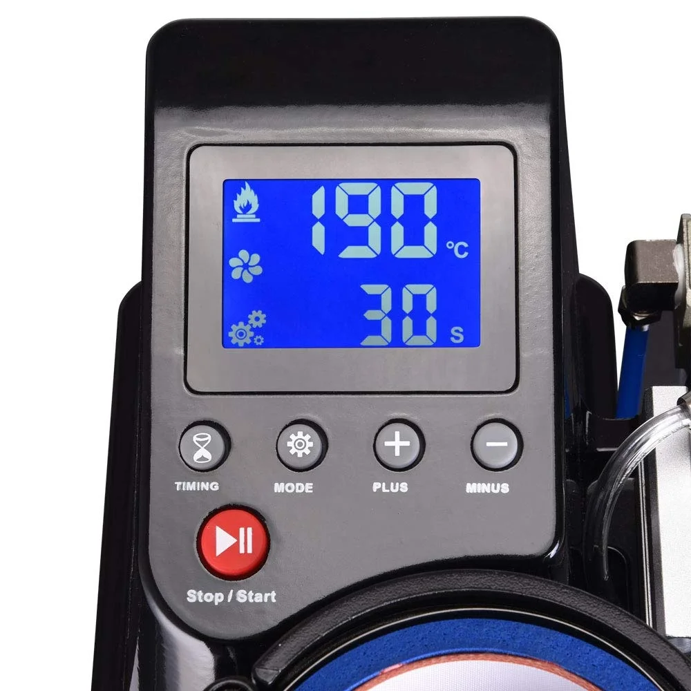 ST-110 Автоматическая пневматическая термокомпрессор для печатания на чашке печатания на тенниске, проведённые систему аттестации качества машина для чашки