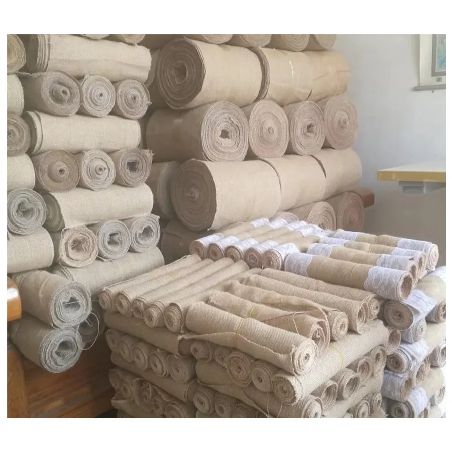 Original jute fabric 100% jute for craft table cover bag rope carpet Upholstery