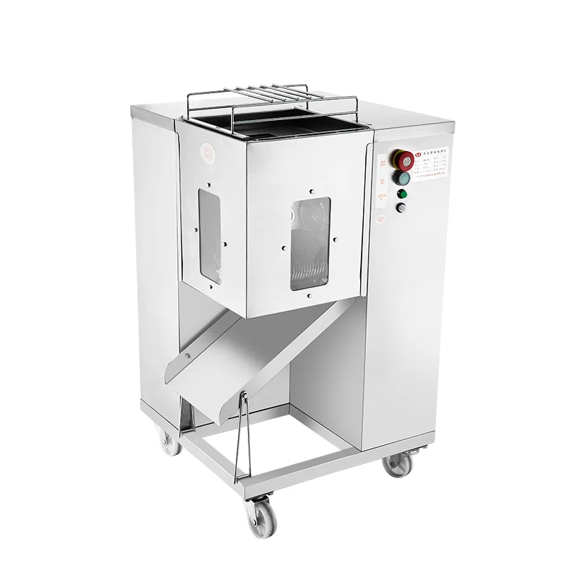 Машина для резки полосок мяса с двойным лезвием/резак для резки мяса/оборудование для обработки мяса, слайсер для свежего мяса