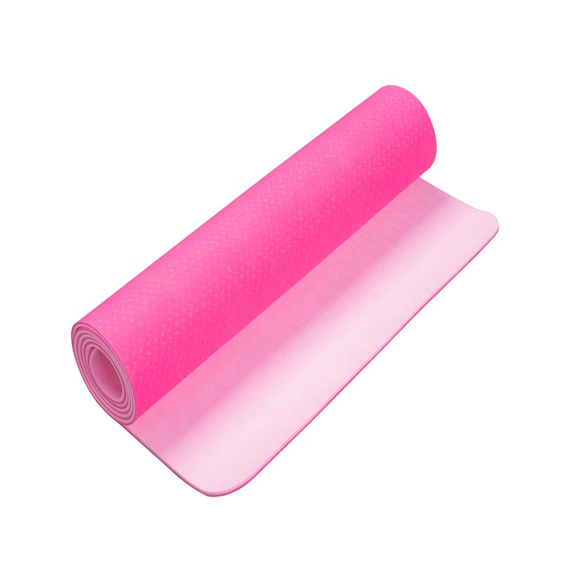 TPE material 6mm thickness custom yoga mat 6mm 8mm home use pilates yoga mat