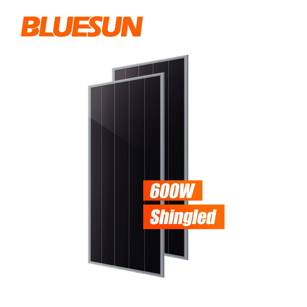 Bluesun Solar 440W 500W Panel 600Watt Panels Power 5KW Solar System Price in Hot Sale