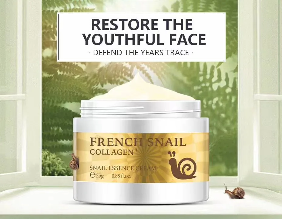 Private label Free sample lady snail repairing cream oily skin care dark spots and wrinkles removal face cream