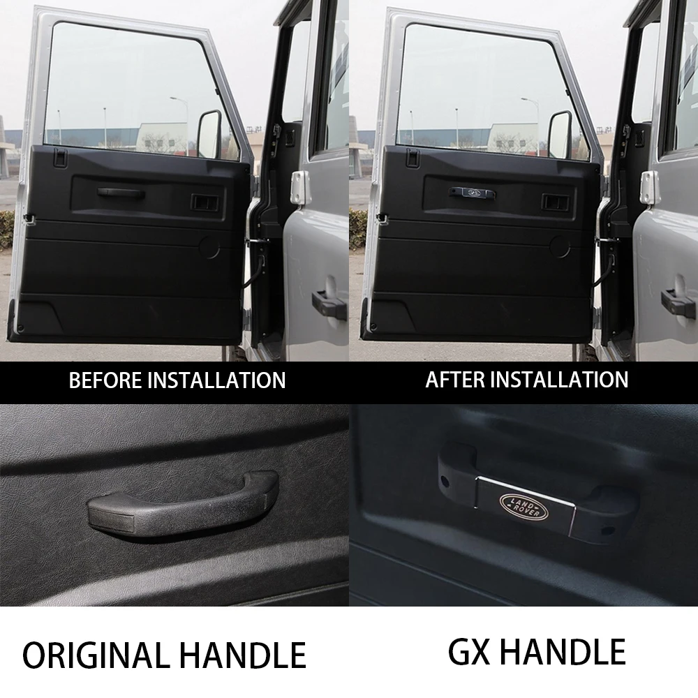 сплав захватить дверную ручку крышки Накладка для Land Rover Defender 110 90 2007-2016 автомобильные аксессуары