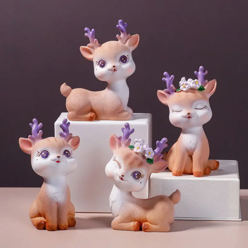 Plastic Crafts Deer Decor Support Custom Size Model Plastic Ctafts Cartoon Animation Action Anime Figure Doll Plastic Crafts