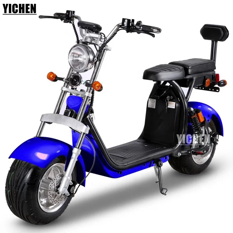 Патинет Электрический 1500 Вт одобренный EEC/CE двойной аккумулятор 60 в 20 Ач втулка мотор мопед велосипед электрический скутер Citycoco