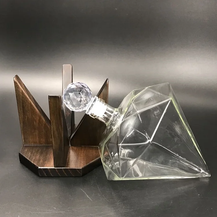 1000ml Hand Made Diamond Liquor Decanter Great Gift  Alcohol Whiskey Vodka Rum Wine Tequila Whiskey Decanter For Sale