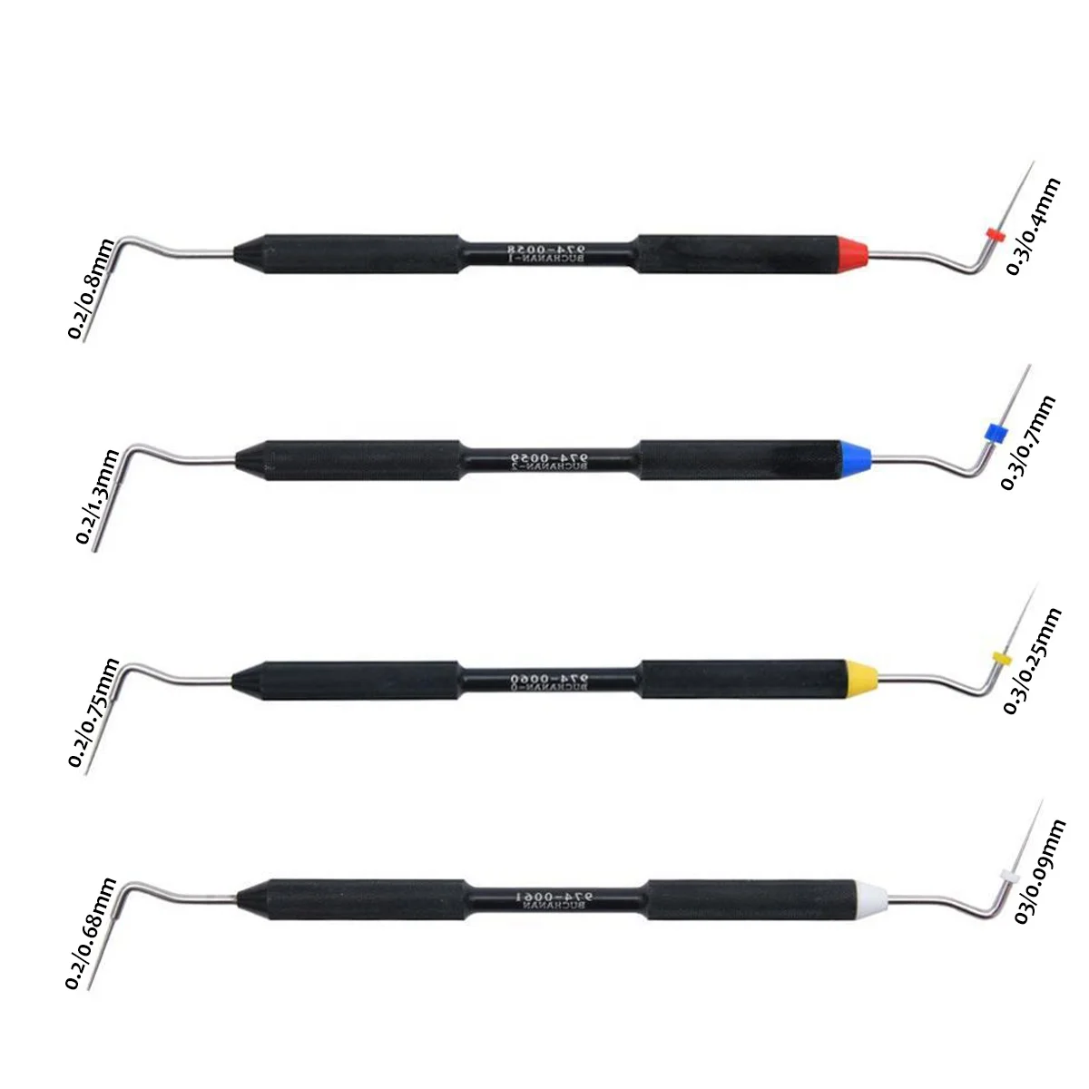 Dental Endo Buchanan Hand Plugger Tip Fill Obturation Gutta Percha Set