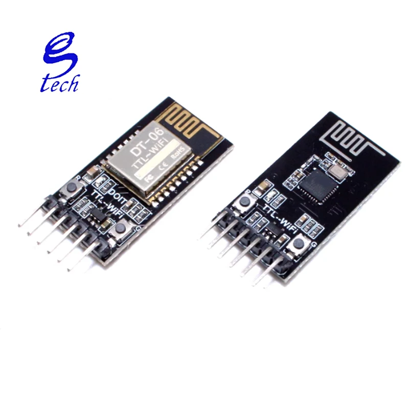 High quality wireless WiFi serial port transparent module TTL to WiFi compatible with Blue tooth HC-06 interface ESP-M2 DT-06