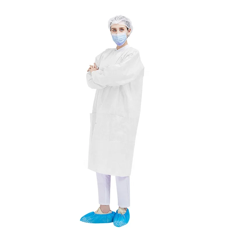 disposable lab coats cheap non woven doctor hospital wear medical clothing set