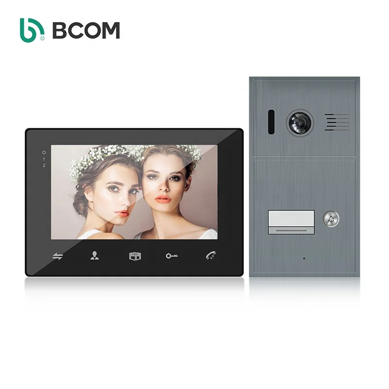 Portable wired audio intercom point to point transfer indoor unit door phone 2 way audio door phone interfone doorbell