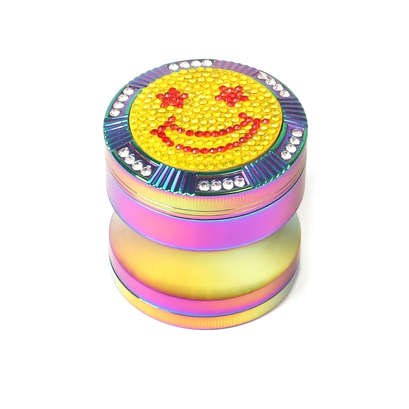 Gerui новый стиль 63 мм 4 слоя из цинкового сплава цинковый сплав дробилка табак Muller пыльцы специй цветная шлифовальная машина