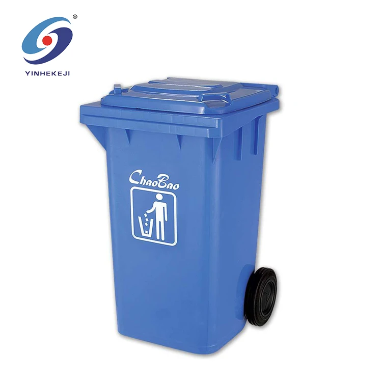
Public Trash Can With Lid 240 Liter Plastic Can Waste Bin 