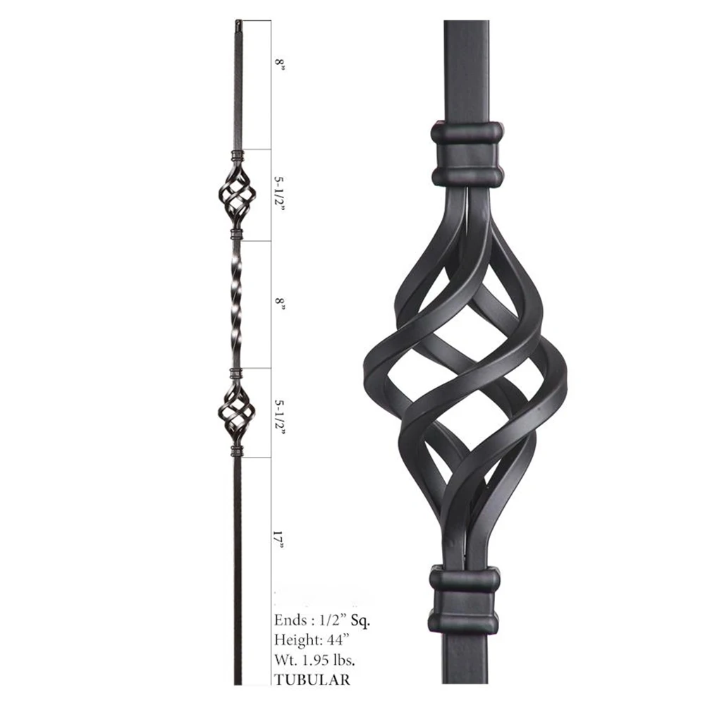 HUAART Stair Aluminum Railing Column Baluster Indoor Baluster Iron Stair Railing Designs Metal Balusters For Stairs