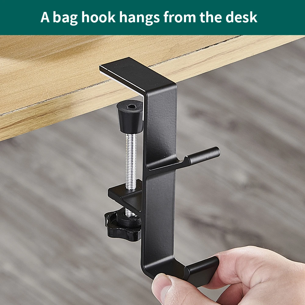 Bag Hook Hanger Purse Handbag Holders Portable Universal Headphone Holder adjustable Headset Stand under desk