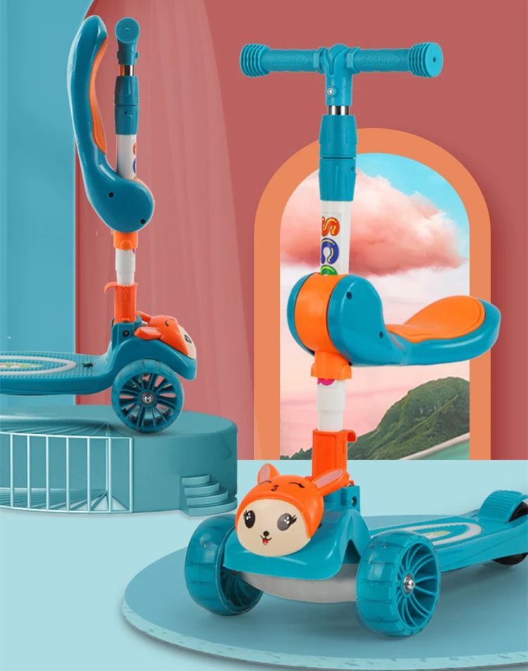 new model cheap price high quality multi-function children kick scooters,foot scooters kids mini baby scooter with led light