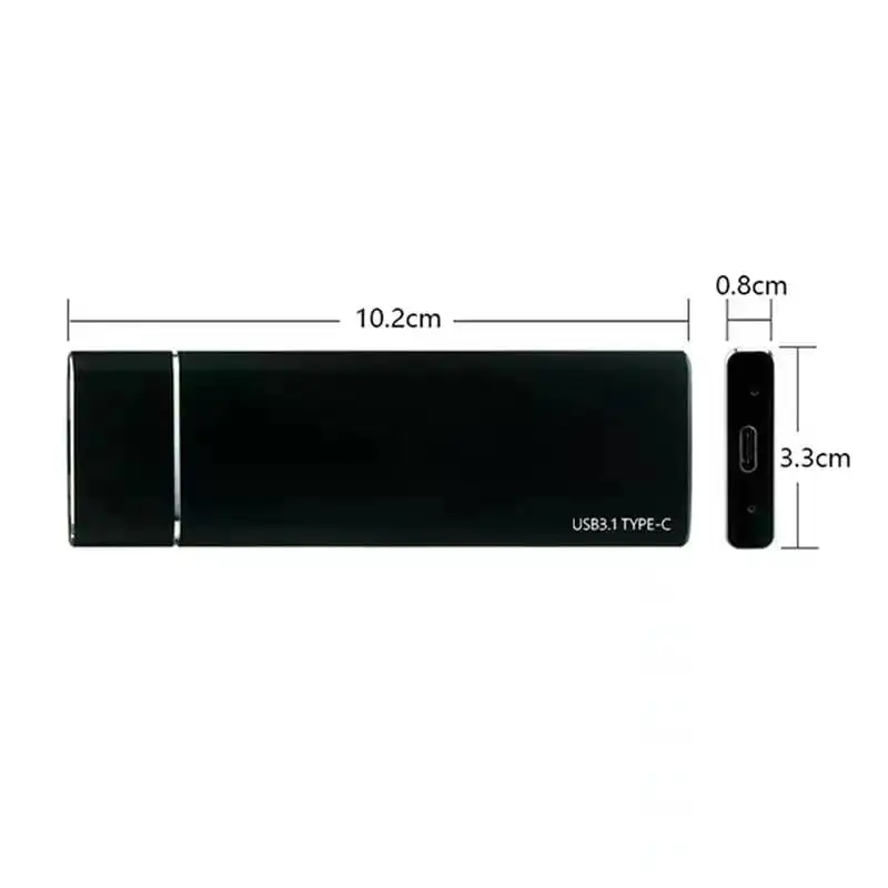M.2 SSD мобильный твердотельный накопитель 2 ТБ 1 запоминающее устройство жесткого диска компьютера портативный USB 3 жесткий
