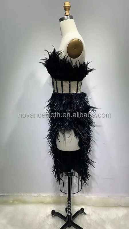 Novance Mono De Mujer 2021 Smock Dress Girl Celebrity Fashionable Party Runway Elegant Evening Dress Black Sexy Fat Women Dress