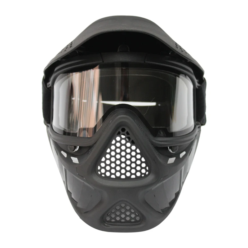 Full Head Cover Paintball Mask with Dual Pane Thermal Lens