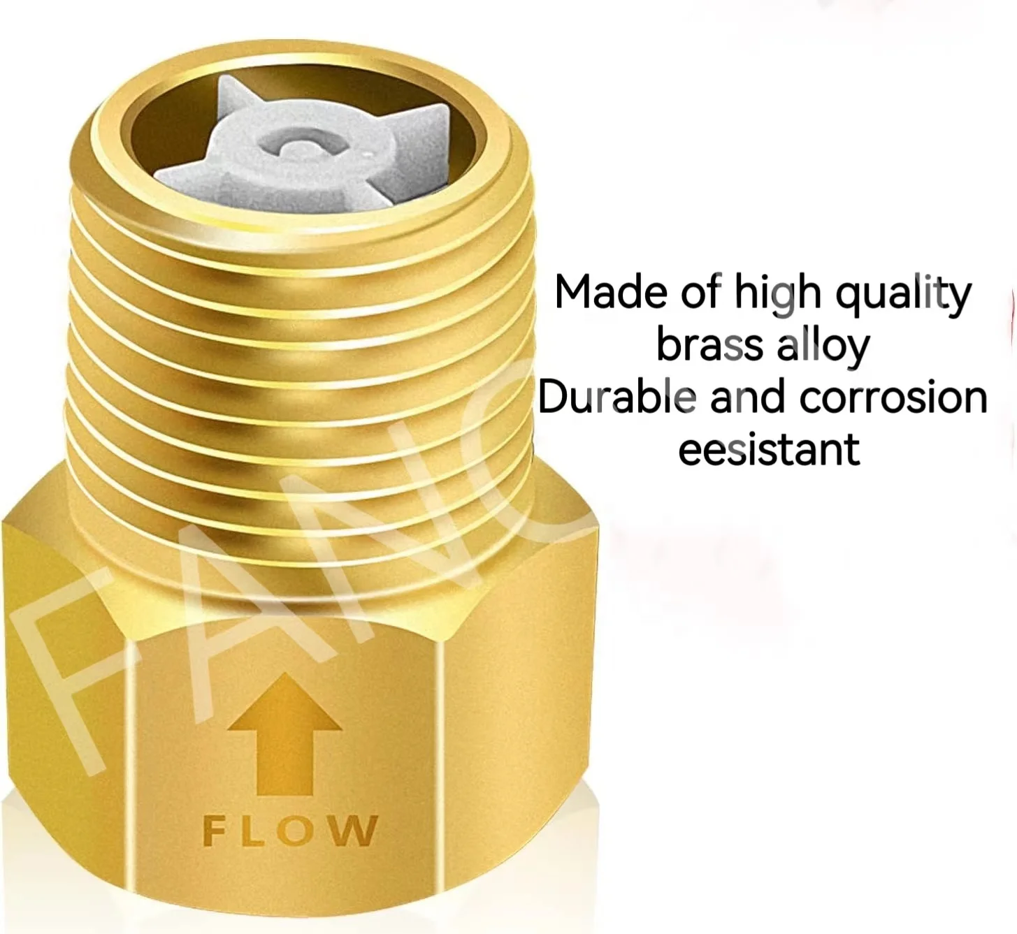 1/2 inch NPT Thread Brass  Non Return One Way Check Valve  Female to  Male  Check Valve for Water Heater