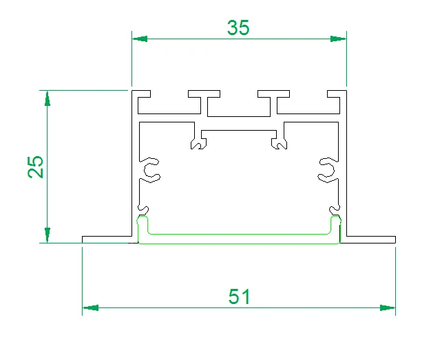 Factory Customized High Quality PC Diffusion Mask Strong Light Transmission Optical Stability TL5125 LED Linear Light