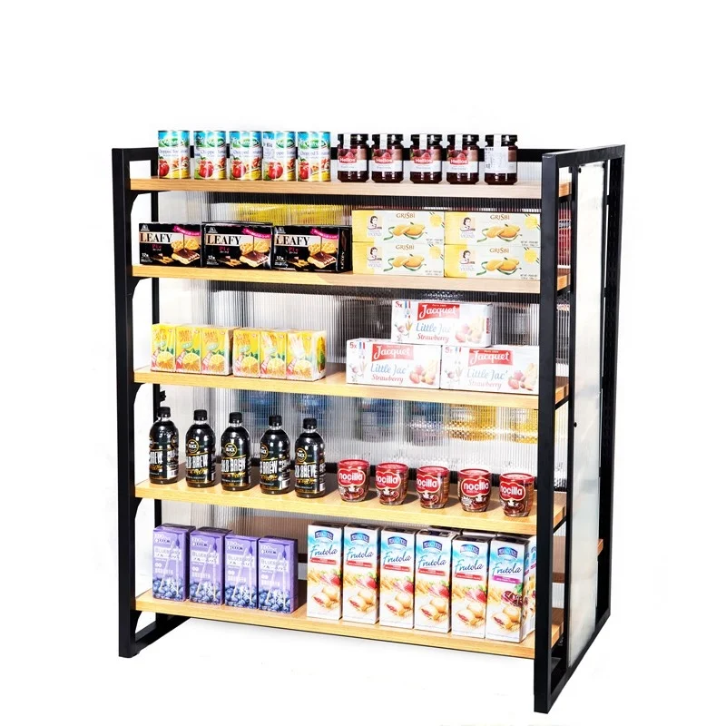 Best Products Shopping Display Rack Wood  Plate Finished Fashionable Style Display Shelf