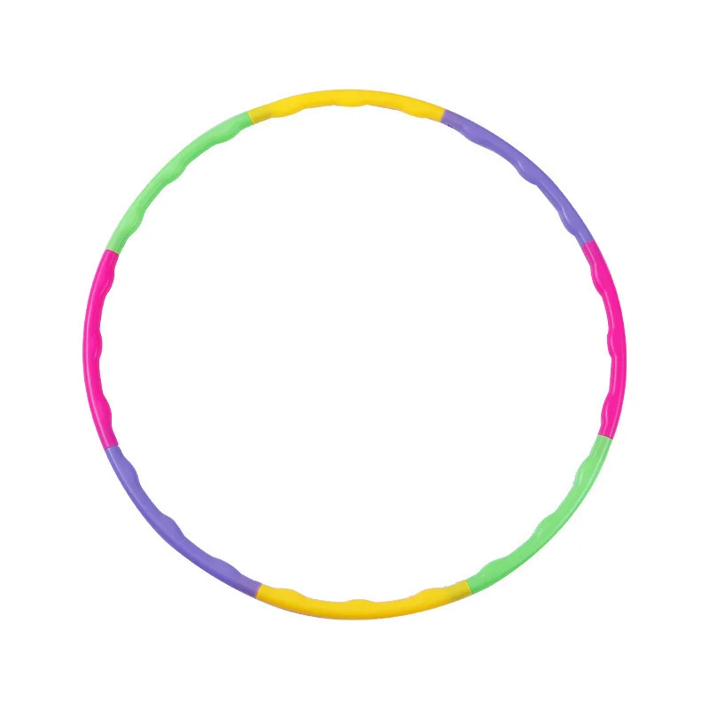 High quality Detachable Slimming Hula Circle Adjustable Hula Ring Colorful Weighted Hoola Hoop Gym Fitness Equipment