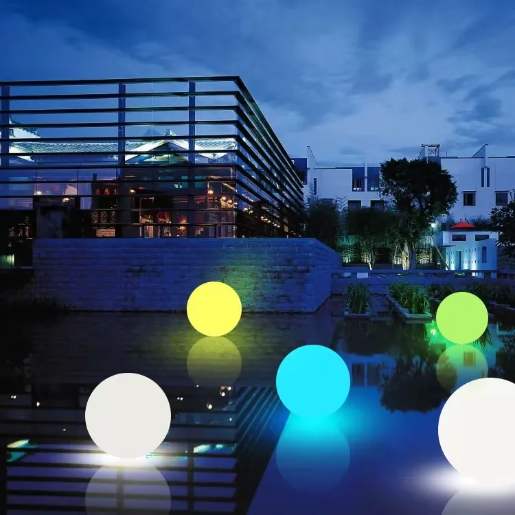 Party Events 30/40/60Cm Inflatable Led Ball Floating Led Illuminated Swimming Pool Ball Light