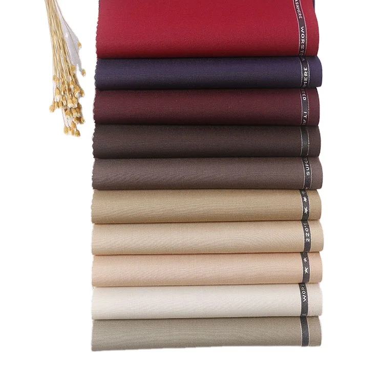 High Quality Durable Luxury 30% Wool 70% Polyester suit fabric