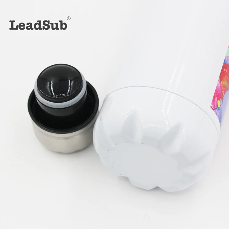 Leadsub Custom Made Blank Sublimation 500ml Vacuum Stainless Steel Flask Thermos Vacuum Cup
