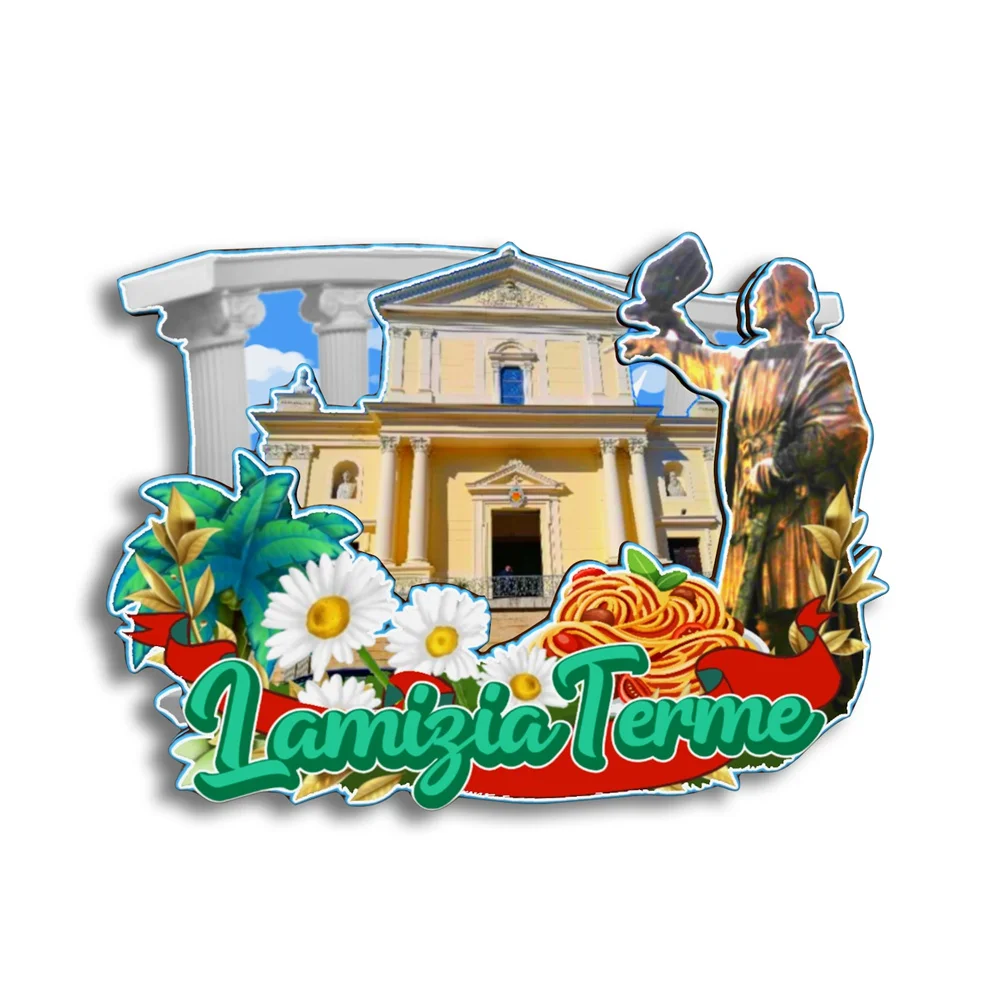 Refrigerator Magnet Lamizia Terme Calabria Italy Fridge Magnet City Travel Souvenirs Gifts 3D Classic Home Dec Crafts