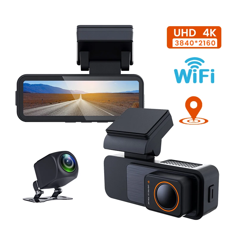 x30 4k mini dashcam with wifi gps and live video check on phone fit max 512g card parking monitor car dashcam night vision