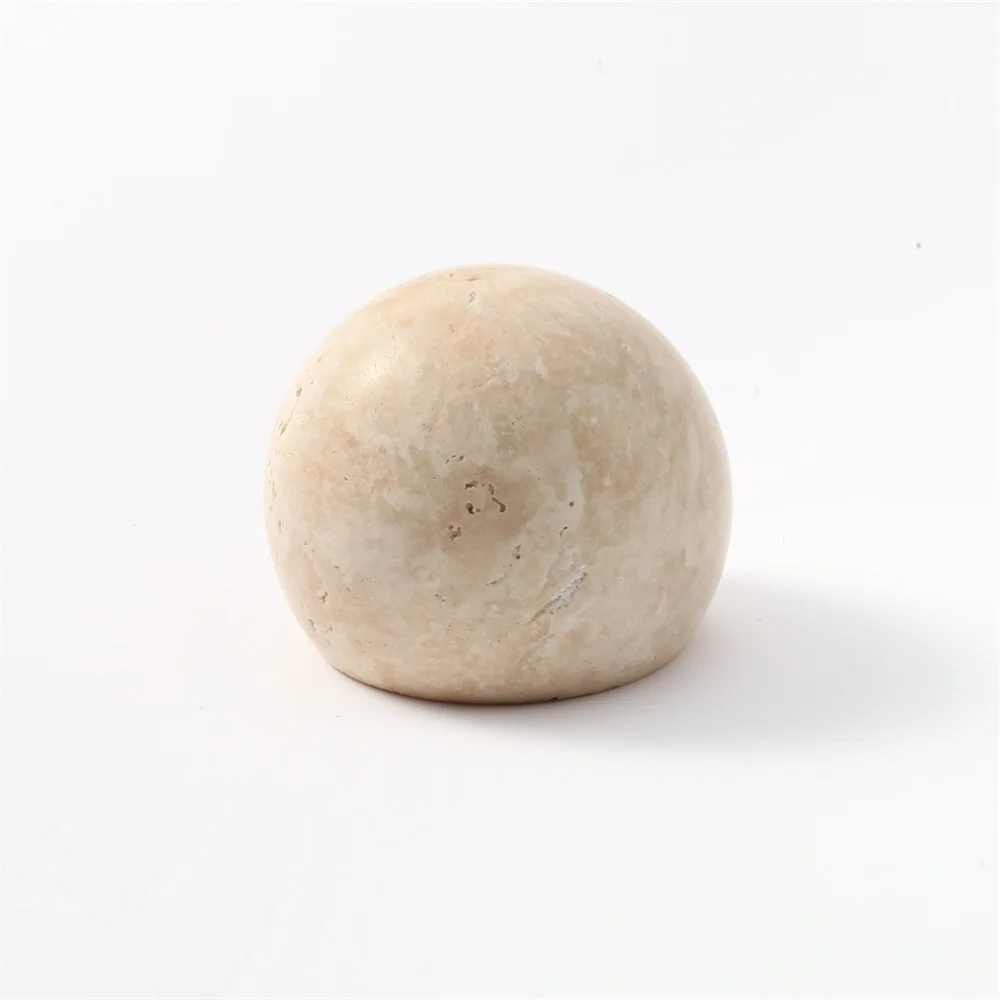 Maxery Natural Travertine Stone Knobs, Cabinet Handles Green White Black Marble Balls Cute Wardrobe Door Handle Cabinet Handles