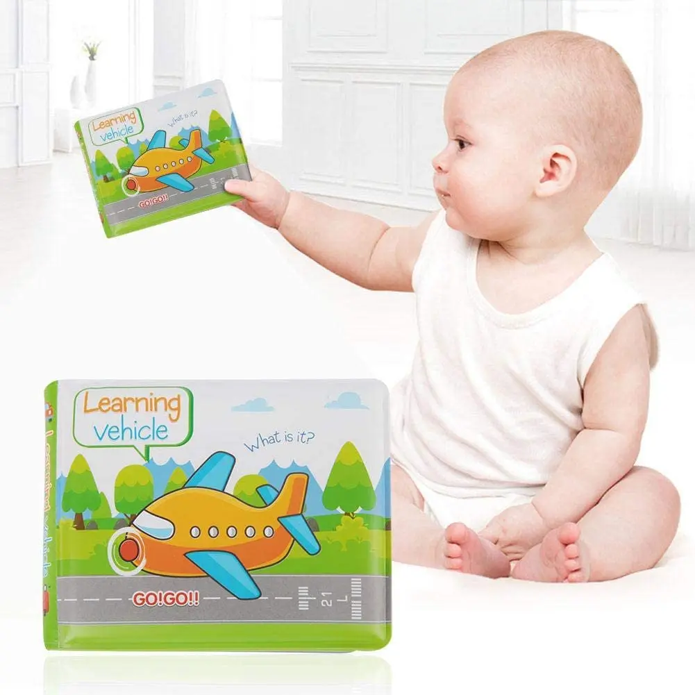 Nontoxic Fabric Soft Baby Peva Books Early Education Toys Washable Baby Bath Books