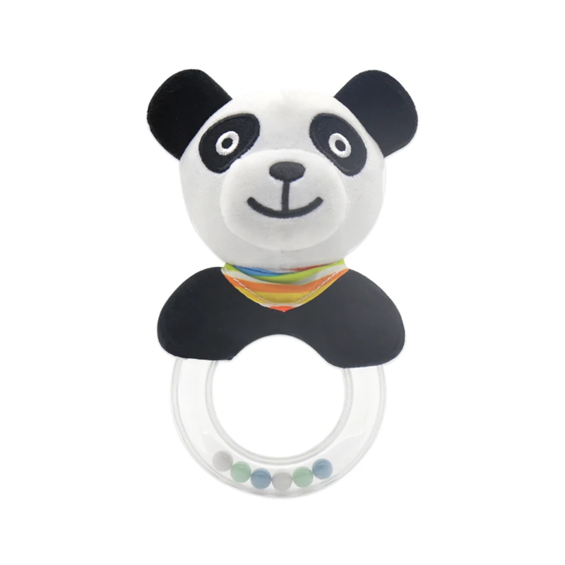 Cute Baby Rattle Toys Rabbit Plush Baby Cartoon Bed Toys for Newborn 0-24 Months Educational Toy Rabbit Bear Hand Bells