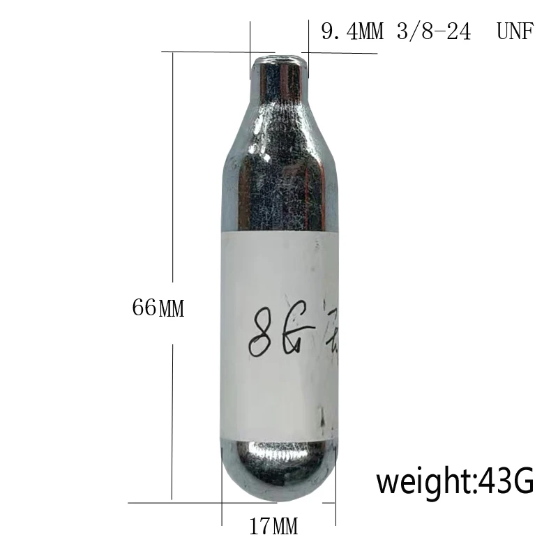 Hit-air 60cc co2 canister co2 cartridge used for horse jacket HELITE PRODUCTS