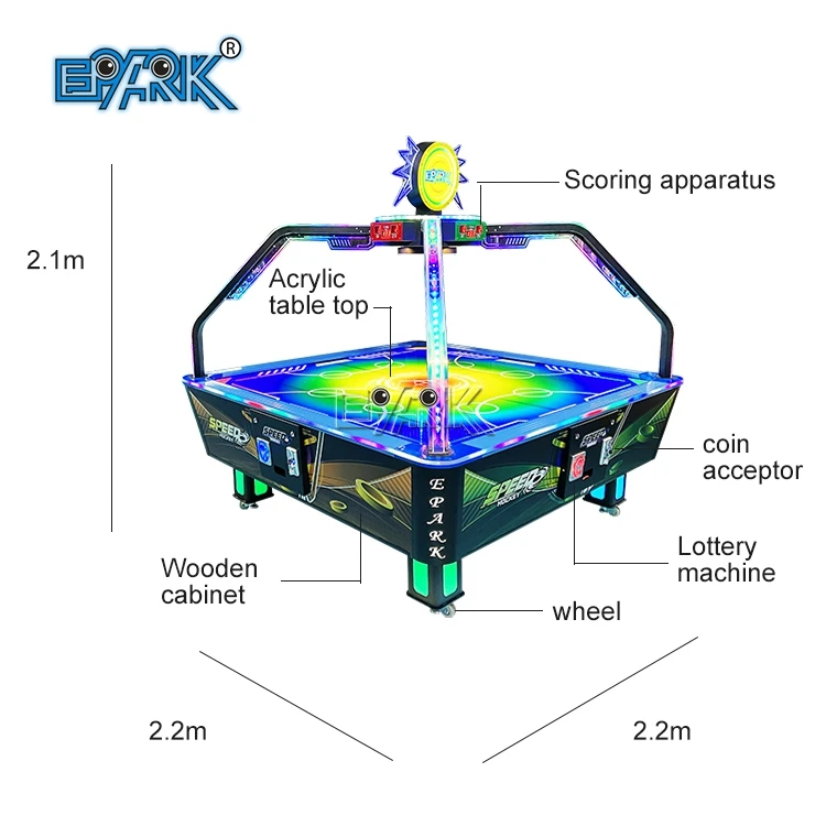 Newest Redemption Games 4 Players Hockey Game Machine Multi Player Air Hockey Table