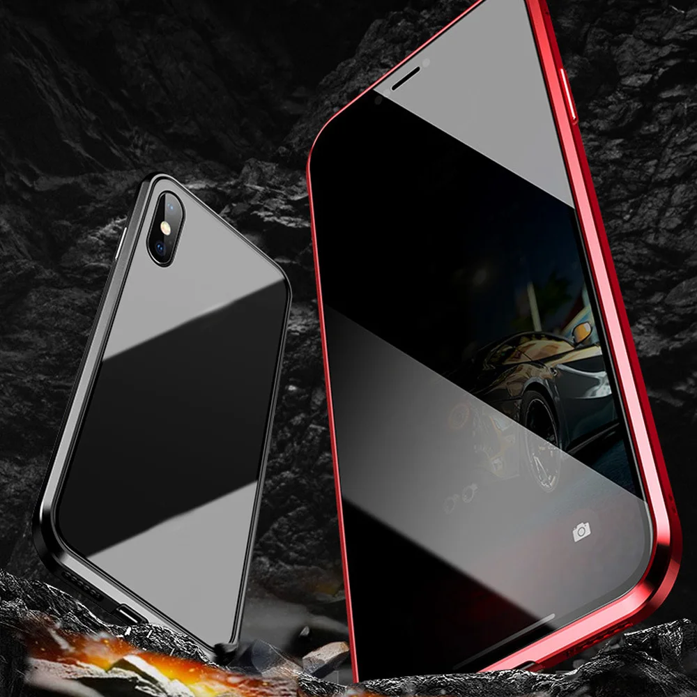 XOWO 3D Full Cover Protective Glass Screen for iPhone 14 13 12, 30 Degree Anti Spy Privacy screen protector