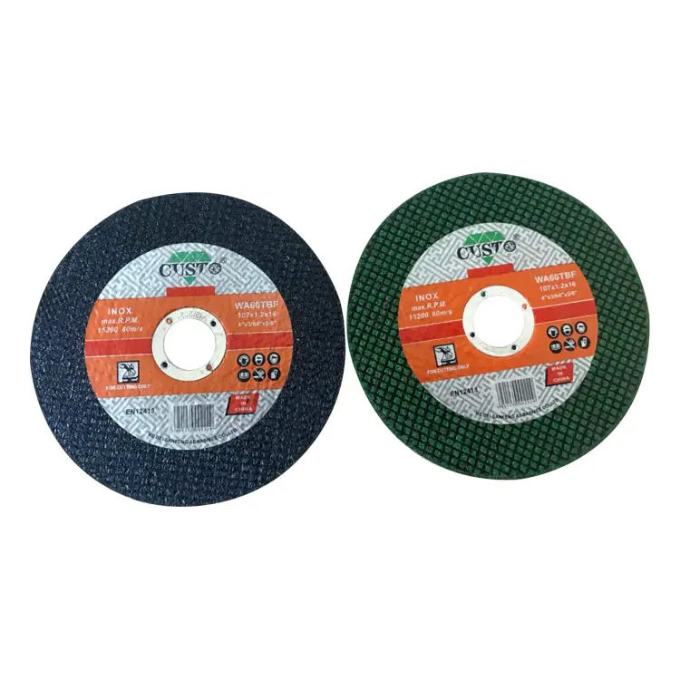4 Inch 107mm Abrasive Aluminum Oxide Super Thin Metal Cutting Disc Abrasive Cutting Stainless Steel