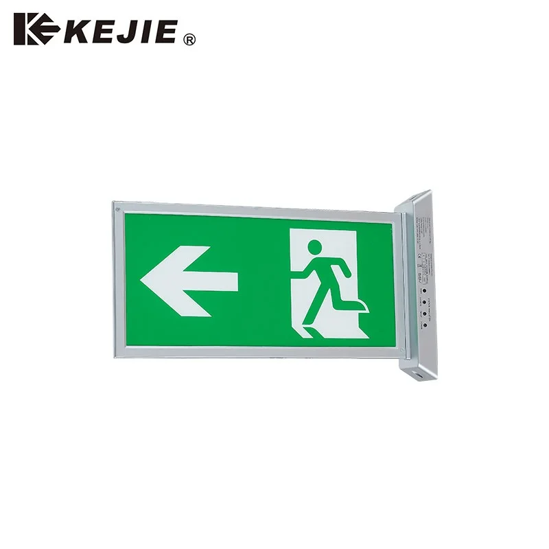 2022 Kejie Tuv Double Side End-Mounted Led Emergency Exit Sign Light