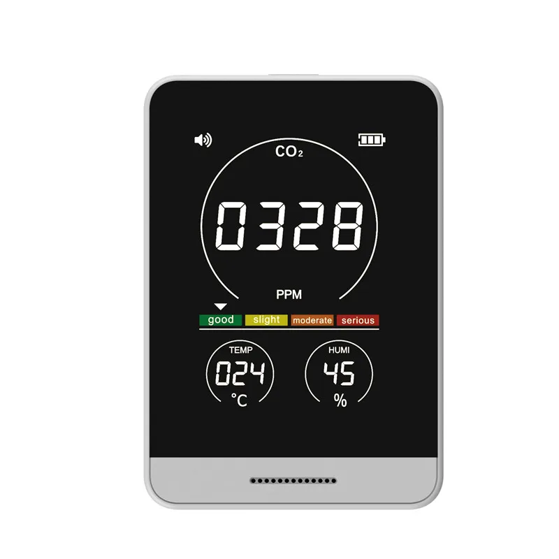 AK11T Handheld Color Screen Display Air Quality Monitor Temperature Humidity Carbon Dioxide Sensor type c Charging Gas CO2 Meter